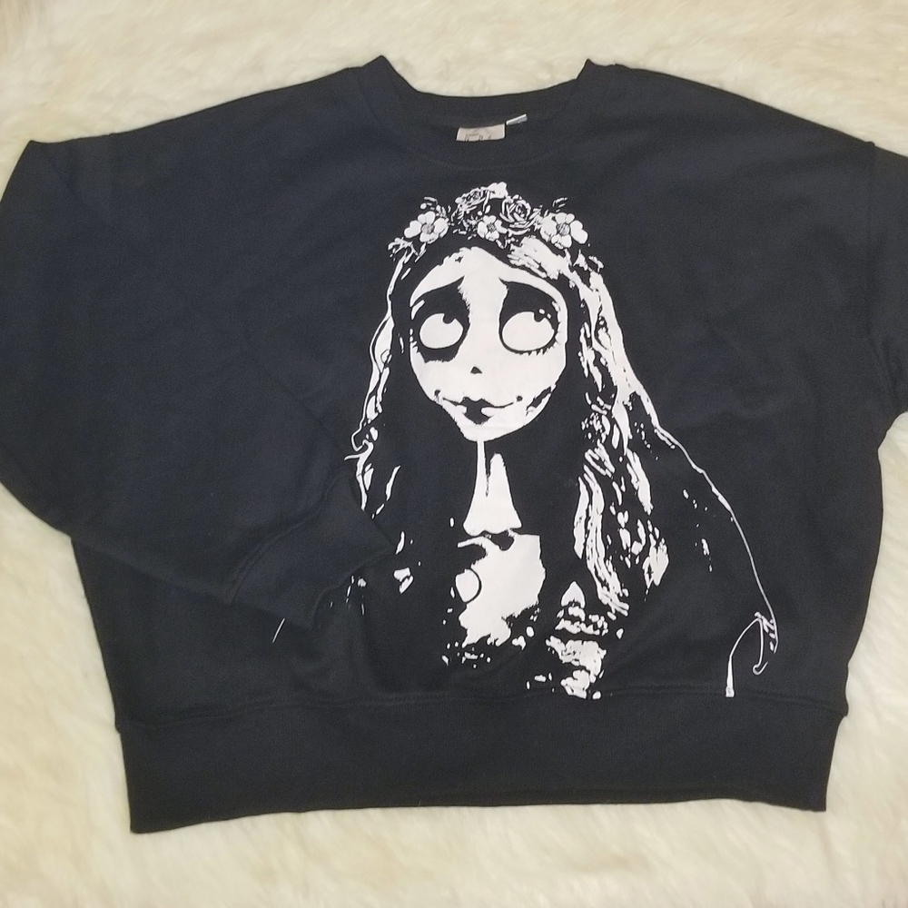 NEW Tim Burton’s Corpse Bride Emily Dearly Departed Sweatshirt